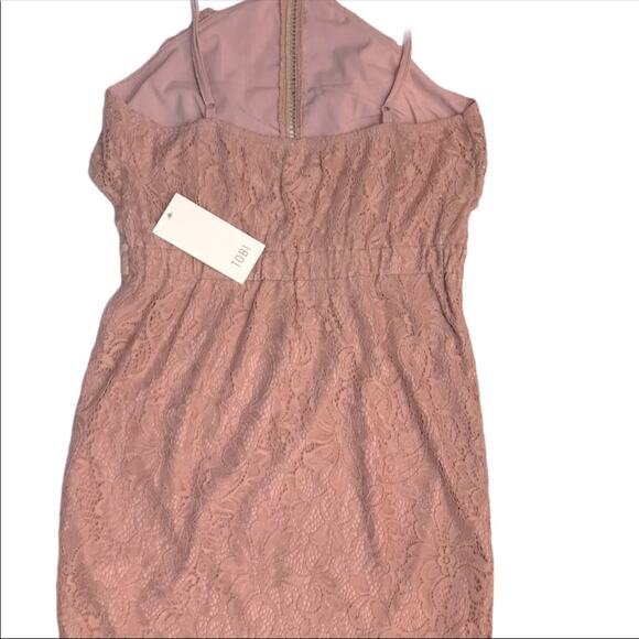 NWT TOBI Clara Rose Lace Bodycon Dress Size Small - Picture 7 of 13